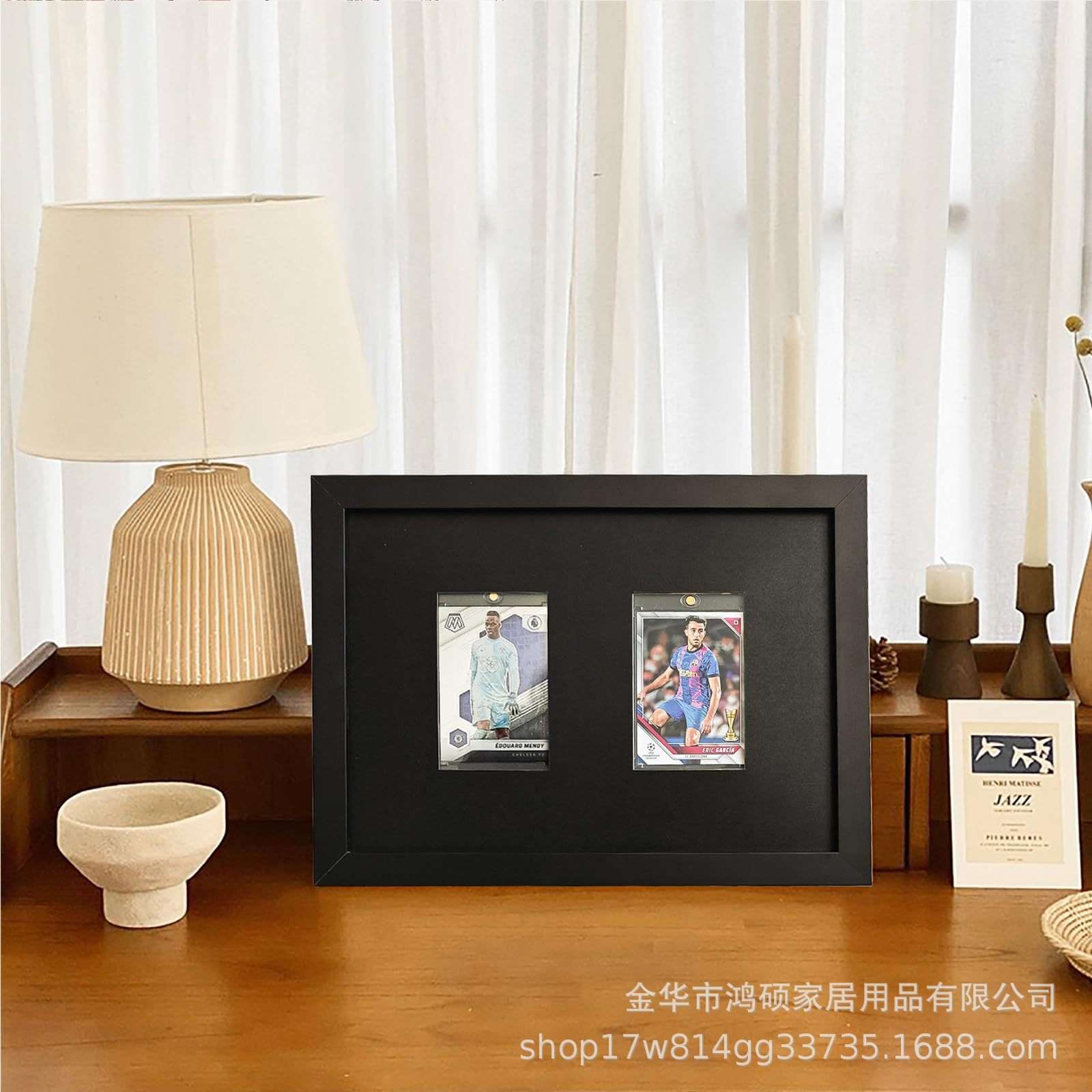篮球足球曲棍球联锁卡框集换卡收藏纪念相框壁挂式棒球卡框装裱框