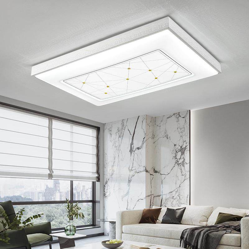 2025新款长方形客厅吸顶灯正方形卧室灯智能无极调光调色灯具