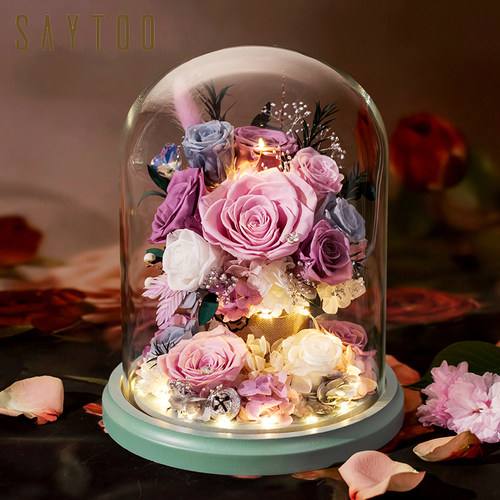 saytoo玫瑰花繁花抱抱桶
