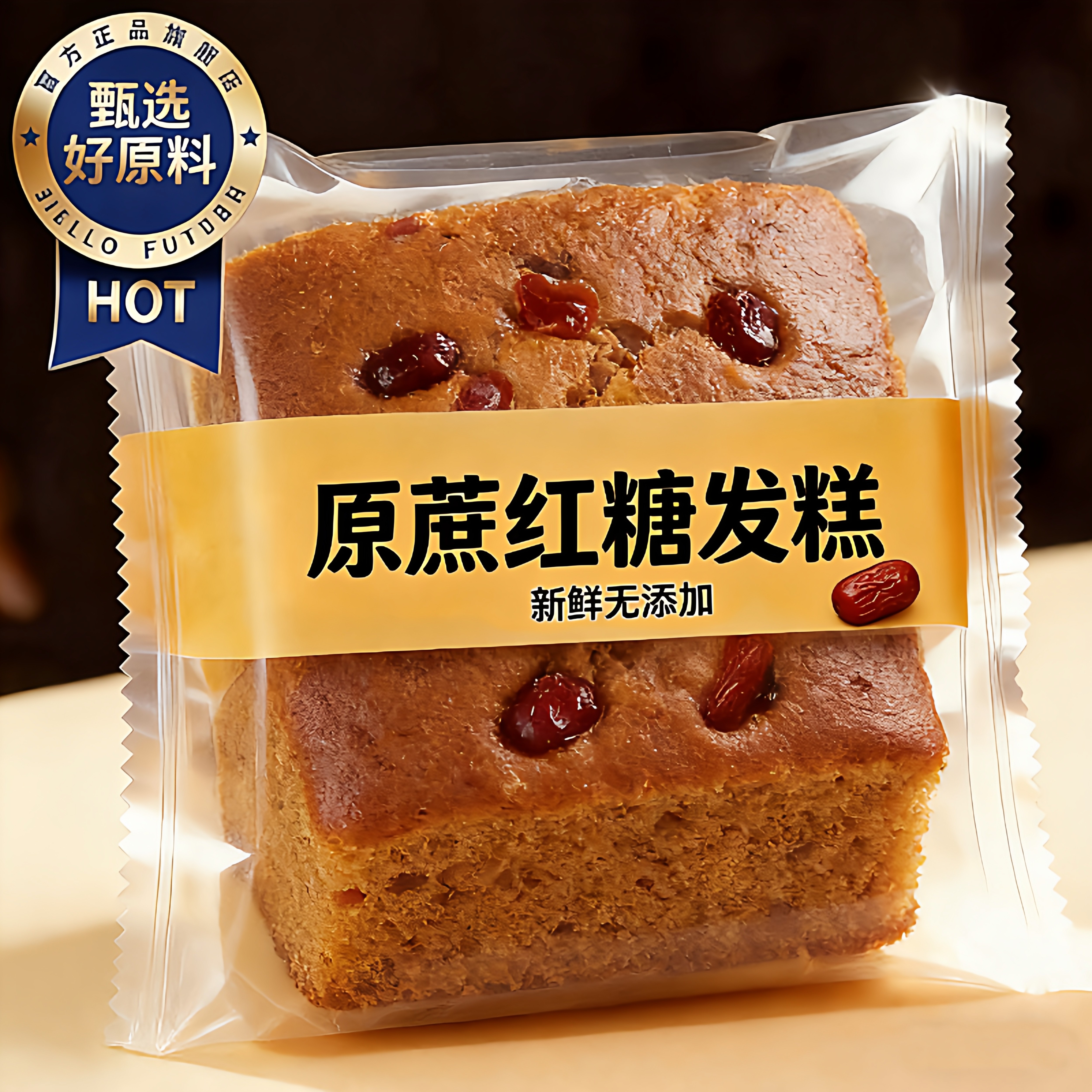 安井红糖发糕新鲜早餐无添加正宗食品官方旗舰店即食半成品400克