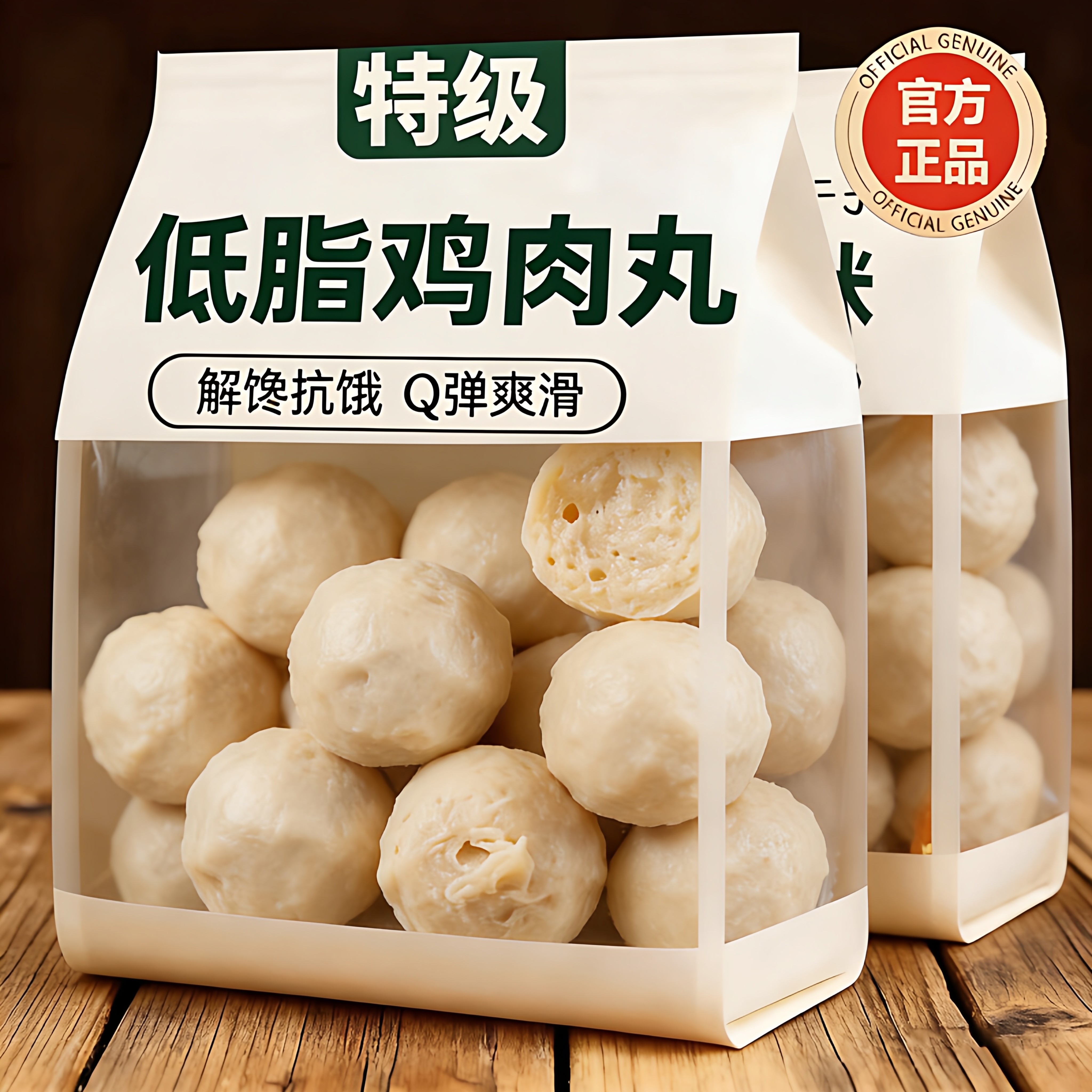央妈推荐低脂鸡肉丸0脂肪即食官方旗舰店健身代餐即食无添加零食图片