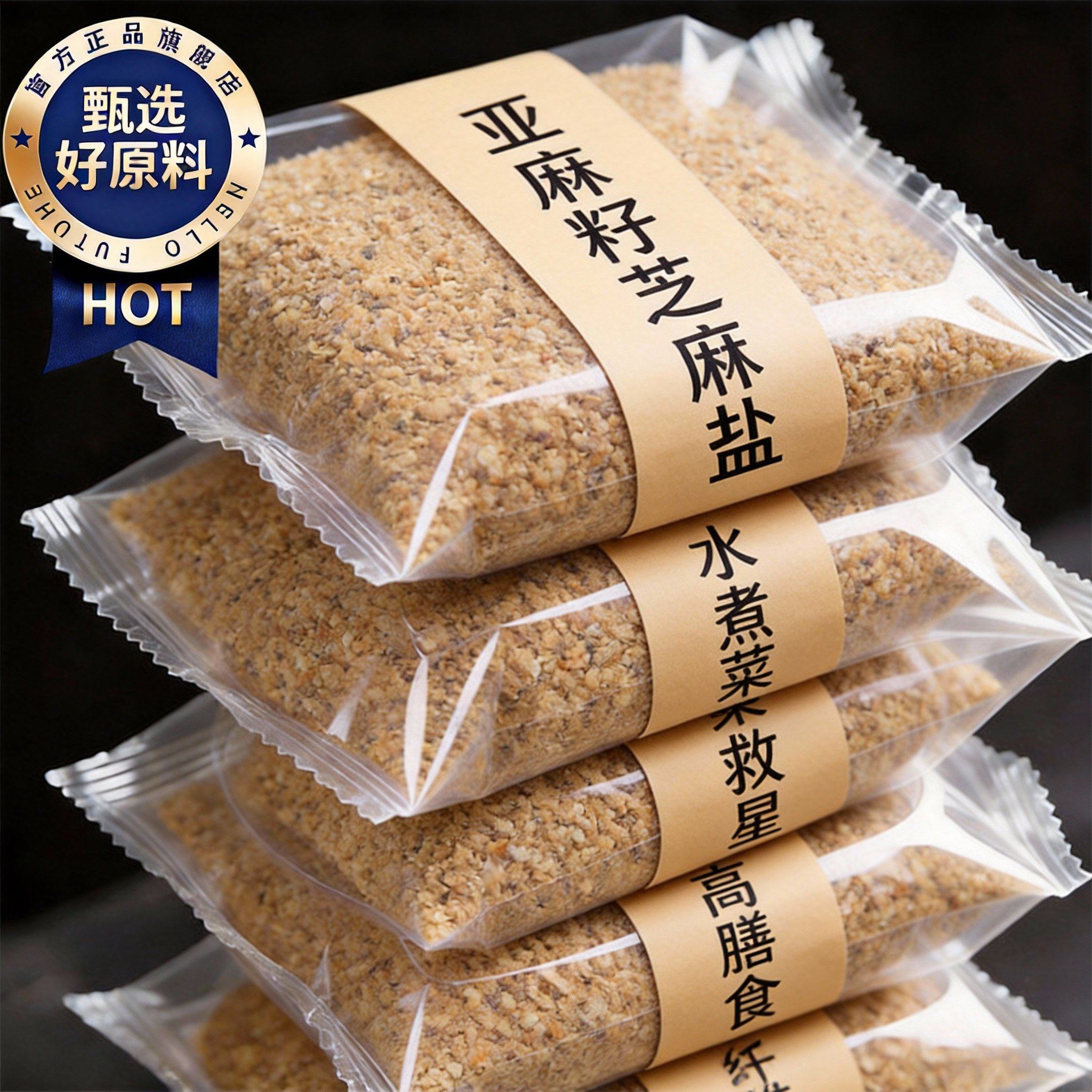 央妈推荐有机亚麻籽芝麻盐官方旗舰店无添加进口轻食水煮菜调料,粮油调味/速食/干货/烘焙,香辛料/干调类,淘宝优惠券,粉丝福利购,淘宝优惠卷