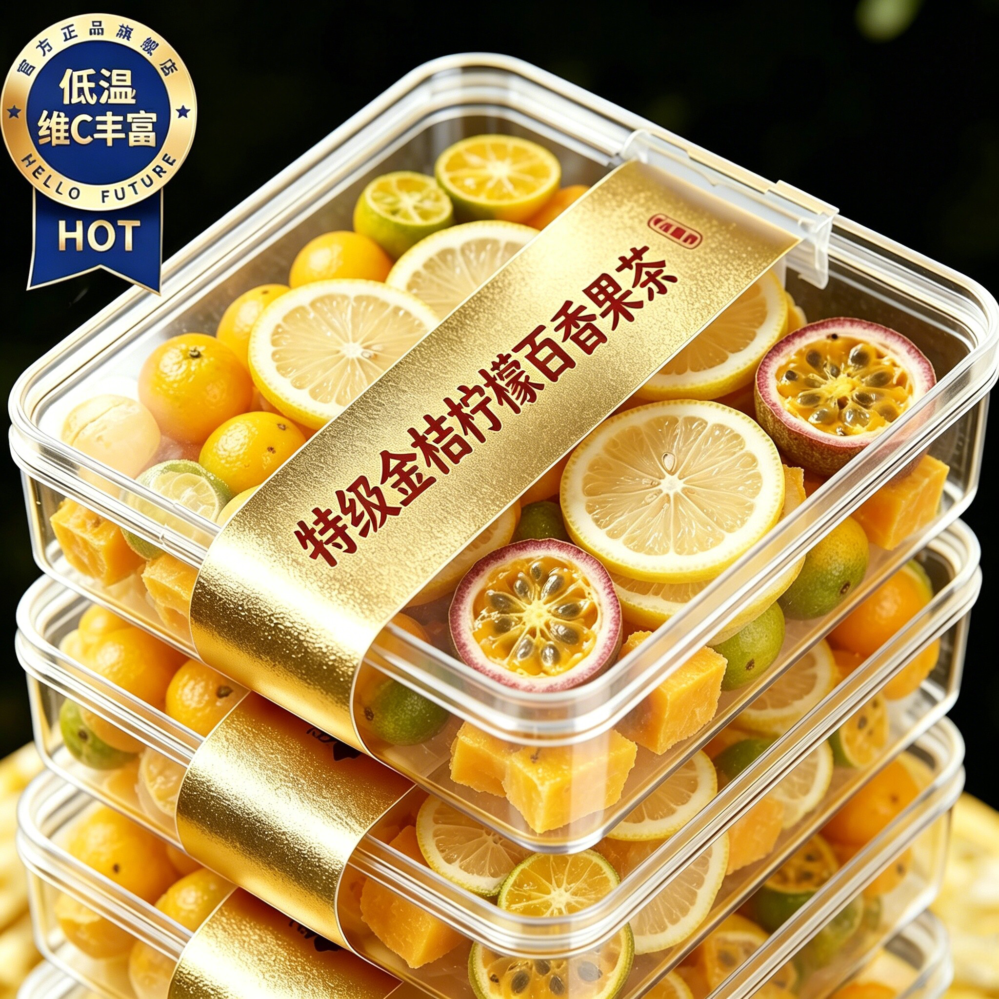农科院金桔柠檬百香果茶独立包装泡水喝维c无糖夏季冷泡冲泡茶包图片