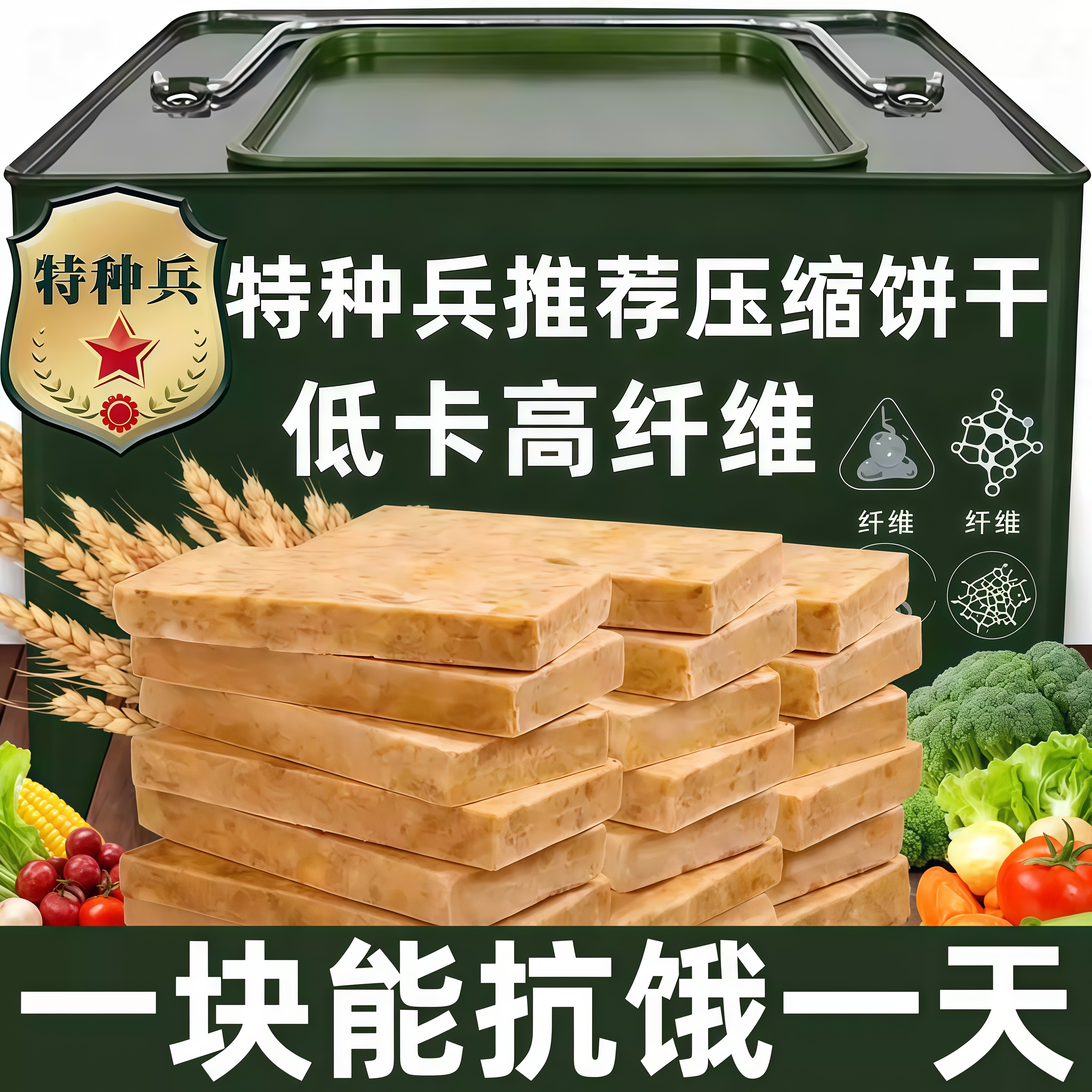 压缩饼干代餐饱腹正品旗舰店