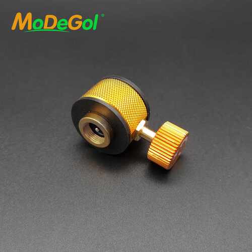 MODEGOL牧蝶谷户外扁气罐互充气阀门转接头野营扁气罐对充连接器