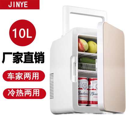 厂家车载冰箱10L单门小型手提小冰箱车用家用冷热两用迷你便携式