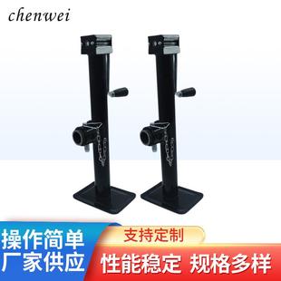 圆管手摇千斤顶侧摇拖车千斤顶2000LBS手动升降拖车支腿支撑架