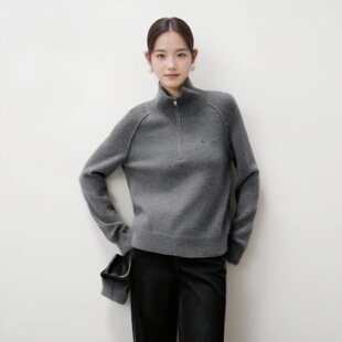 arioseo品艾诺丝官方旗舰店2025冬装新款羊毛针织衫套衫AR804117