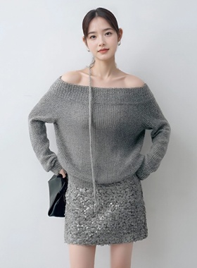 arioseo品艾诺丝官方旗舰店2026春新绑带收腰针织衫毛衣BR801199