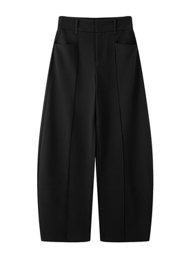 arioseo品艾诺丝官方旗舰店2025冬新款高腰阔腿休闲长裤AR304111