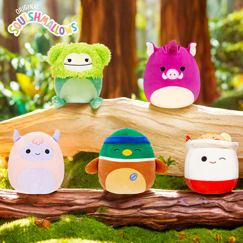 美国Squishmallows毛绒玩偶大脚怪小鸟软糖公仔沙发抱枕儿童礼物