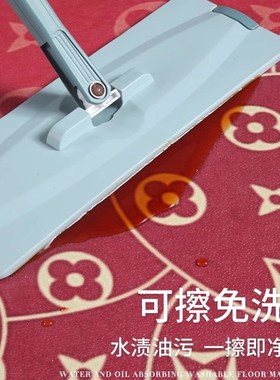 红色PVC地垫入户门垫进门高级感龙年耐脏免洗可裁剪脚垫地毯入户