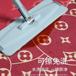 红色PVC地垫入户门垫进门高级感龙年耐脏免洗可裁剪脚垫地毯入户