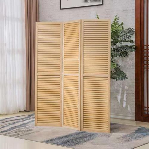 新中式屏风隔断客厅酒店玄关隔断屏风折叠百叶移动屏风中式家具