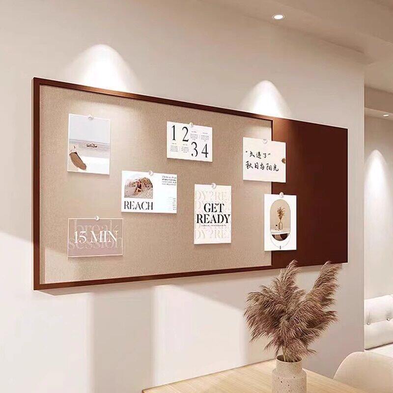 毛毡板墙贴 照片墙背景板 创意卧室作品展示留言软木板可移除墙帖