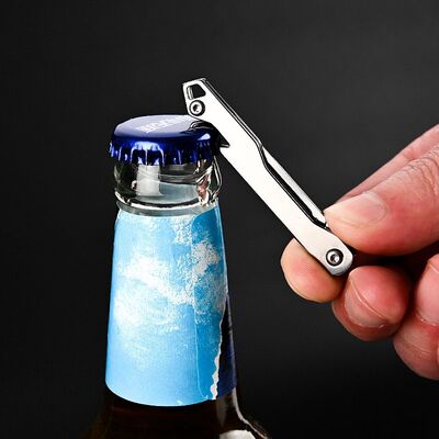 不锈钢带开瓶器11号折叠手术刀架锋利美工刀雕刻拆快递便携式刀
