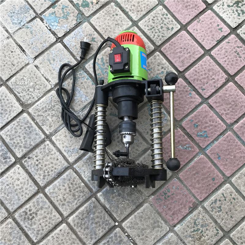 大体铝座管道开孔机 链条式水钻打孔机 KG114消防管道开孔器