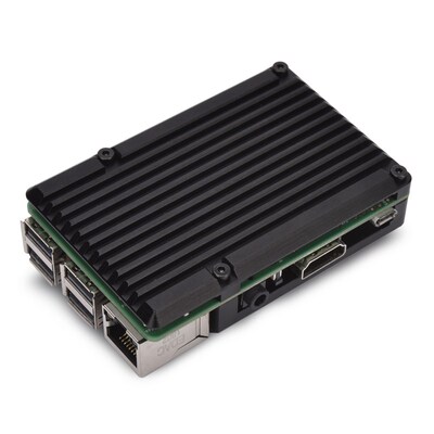 树莓派外壳盒子RaspberryPi3代b型2b/3b+/4b通用铝合金散热壳子