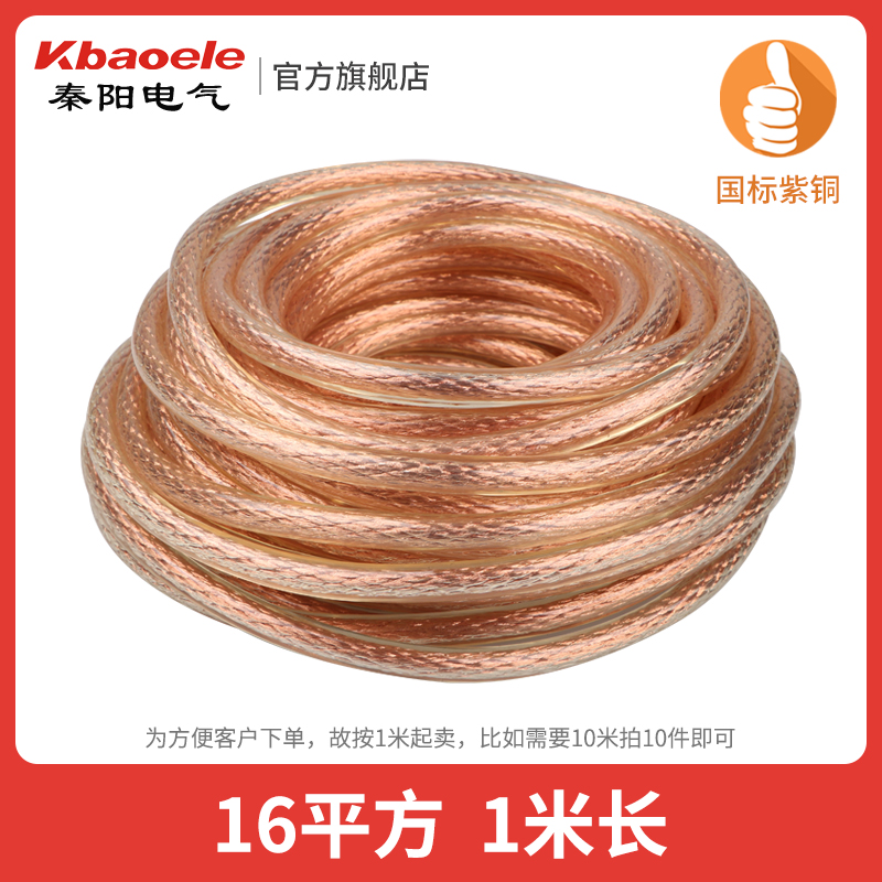 国标高压接地线软铜线焊把线搭火线1A016/35/25平方透明铜芯电缆