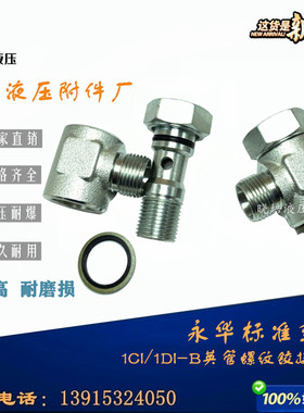 永华标准系列伊顿英制螺纹液压铰接式接头24度锥密封卡套1CI1DI-B