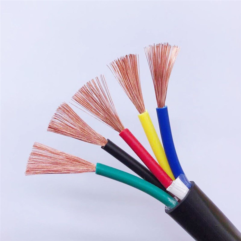 国标RVV2 3芯0.5 0.r75 1.0 1.5 2.5平方铜芯电源线护套监控软电
