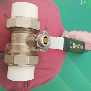 利水阀门PPR铜球阀PPR20-110自来水管地暖双活接热熔手柄快开阀门