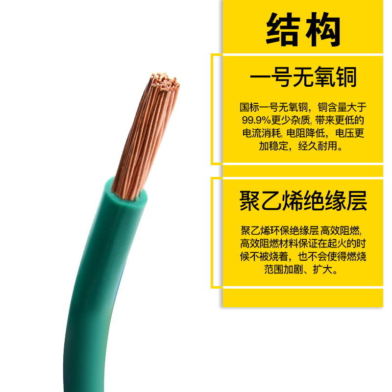 国标铜芯多股软电缆k线BVR2.5 4 6 10平方单芯电源线阻燃家装耐弯