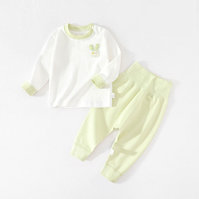 【撤柜专区】品牌专柜男女宝宝长袖分体冬款睡衣纯棉秋衣套装高腰