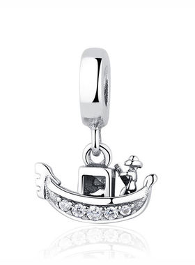 现货al 100% 25 Sterlig Sier Bd Charm Fit celets L