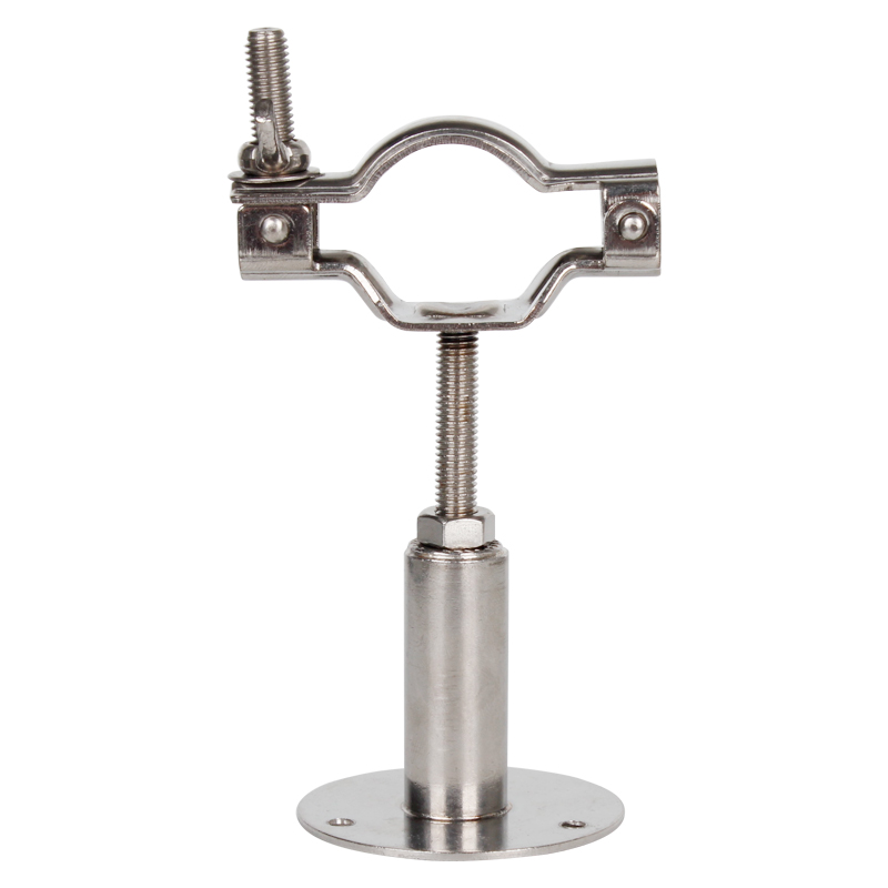 台式卡扣管支架304不锈钢卡箍管夹可调节抱箍固定PVC管子管卡管箍