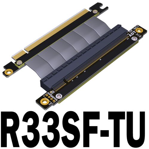 ADT显卡延长线PCI-E x16 全速稳定兼容A4 ITX机箱 镀金工艺双反向