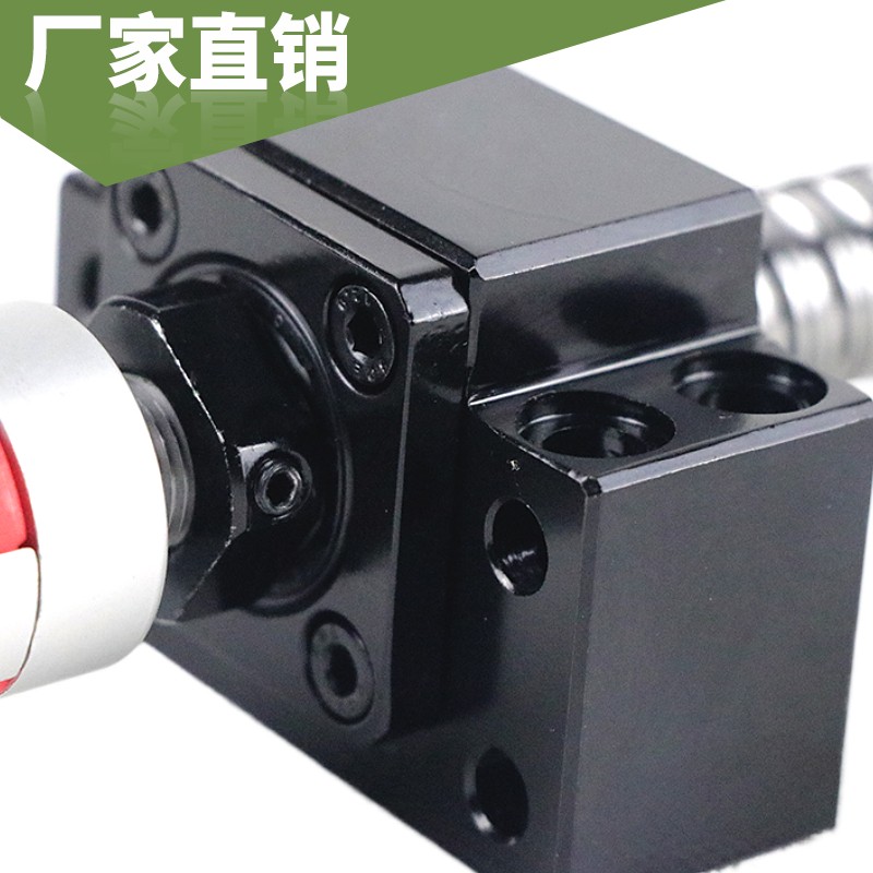 加铜高精密滚珠丝杆支撑座方形锁紧螺母RN/M8 K10 20 2535防松螺