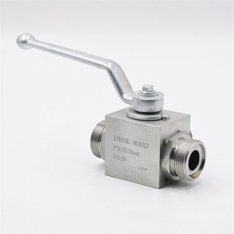 两位三通液压高压球阀内外丝牙螺纹阀门KHB3K-G1/4 G3/8 G1/2 6分