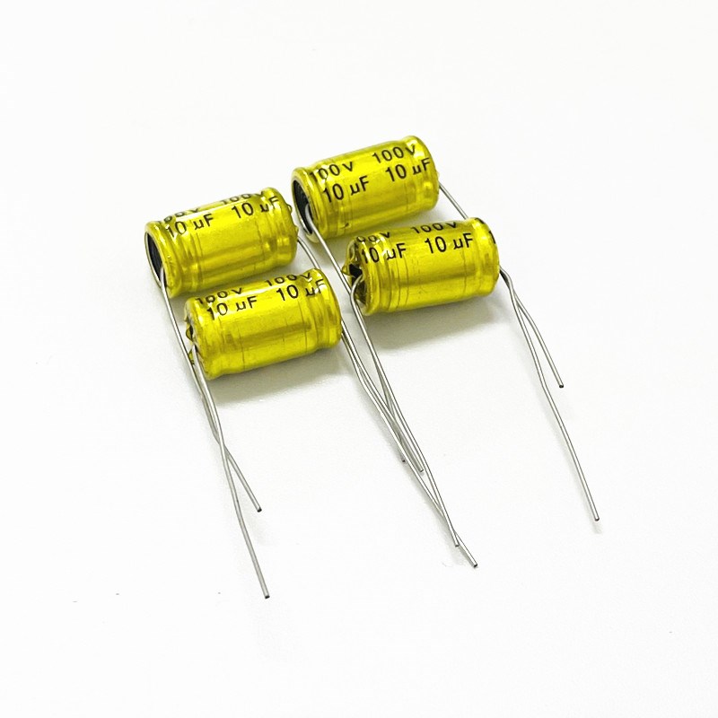 轴向卧式NP音频无极电容100V1/2.2/4.7/6.8/10/22/33/47/68/100UF