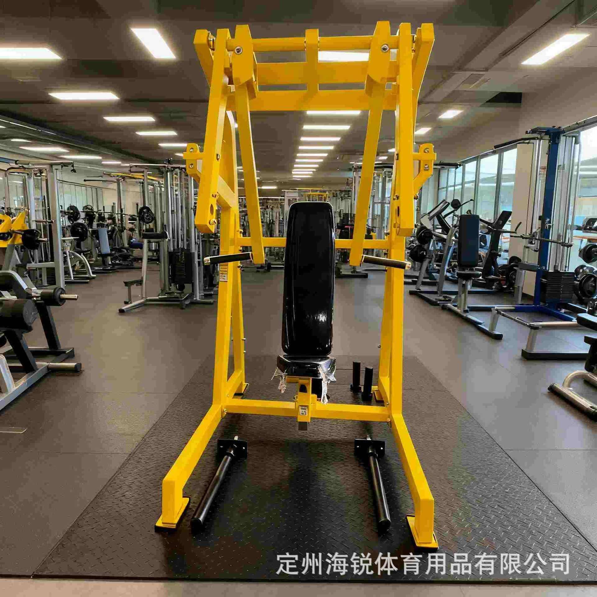 商用坐式双向推胸肌训练机健身房免维护挂片健美坐式推胸力量机器