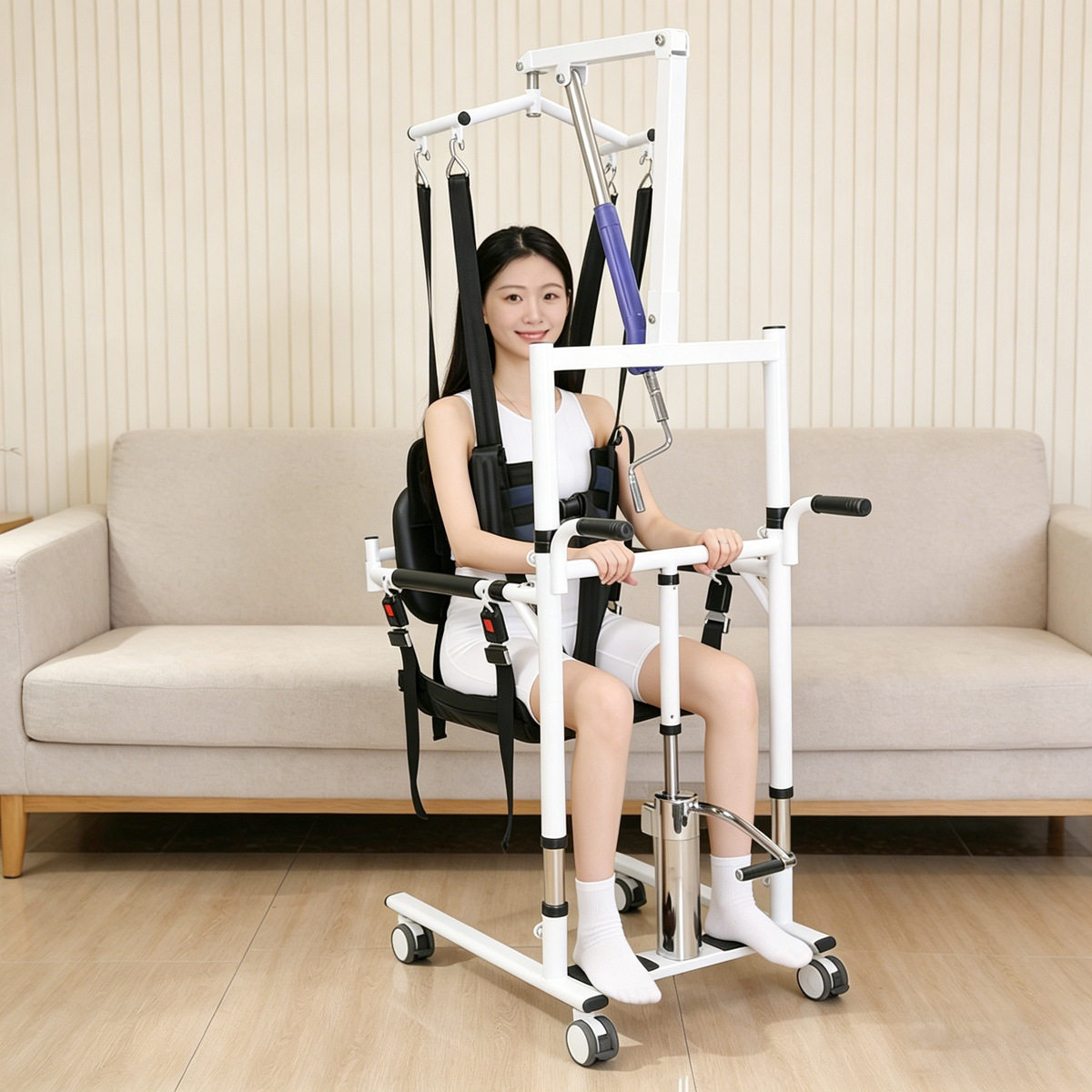 家用多功能移位升降转移机神器失能老人家用护理移位器坐便洗澡椅