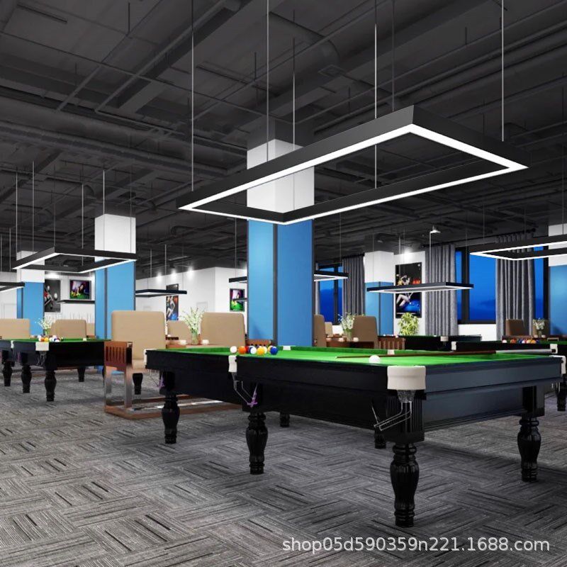 台球灯台球高亮led无影灯台球室氛围灯健身房造型灯方框灯
