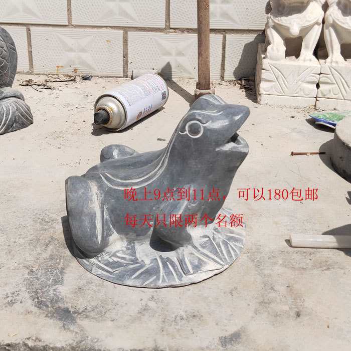 园林景观石雕喷泉吐水金蟾摆件