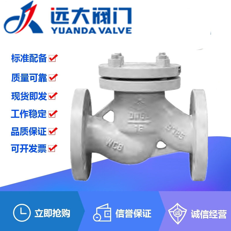 河北远大阀门H41Y-16/25C铸钢法兰升降式止回阀DN15-300蒸汽单向图片