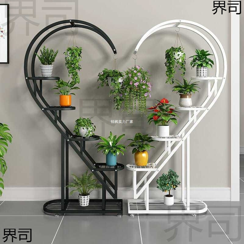 室外铁艺落地多层绿萝花架