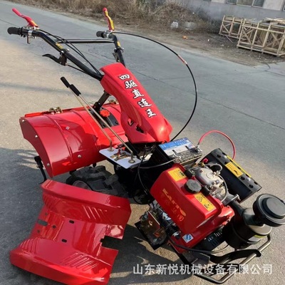 192农用四驱微耕机 汽油自走田地除草旋耕机 大马力柴油开沟机