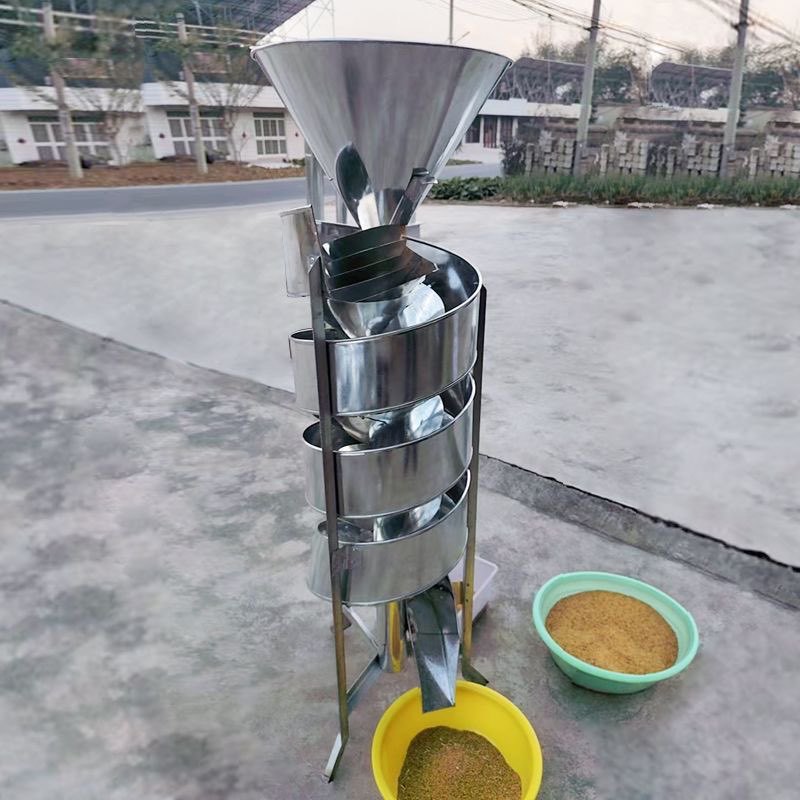 油菜籽筛选机白菜种选种机 萝卜种精选机重力螺旋筛过滤筛分离器