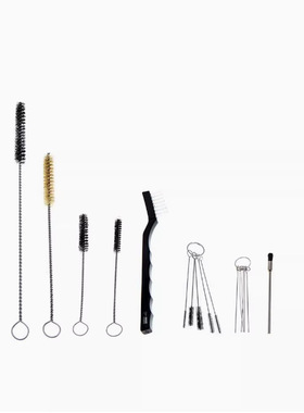 17PC尼龙刷HVLP空气喷枪清洁套件汽车油漆喷漆枪毛刷清洗工具