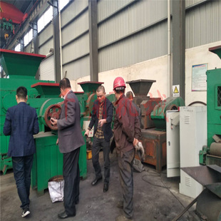 大中小型液压型焦煤粉压球机辊皮 除尘灰强力挤压成型鹅蛋机设备