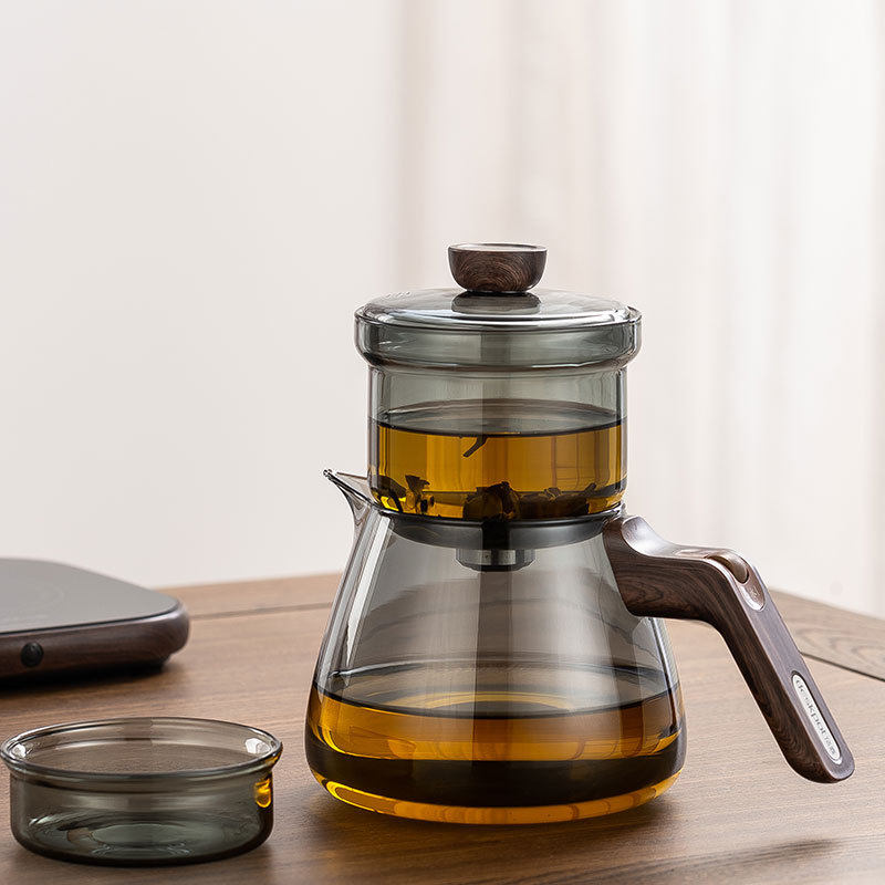 顶壶懒人泡茶神器磁吸茶水分离一键过滤青柑泡茶盖碗公杯高档茶具