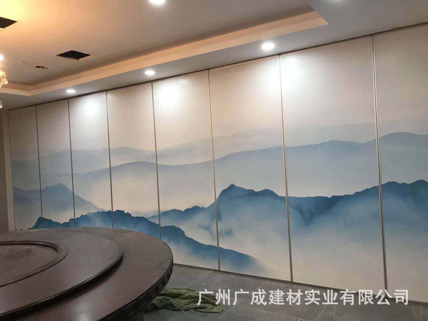 酒店活动隔断折叠门可推拉伸缩移动门酒店大厅会议室移动高隔断墙