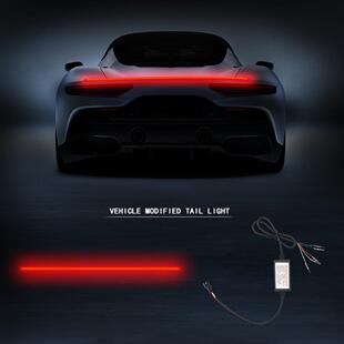 汽车尾翼装饰碳纤纹尾箱灯刹车尾灯流光尾翼定风翼车尾箱灯