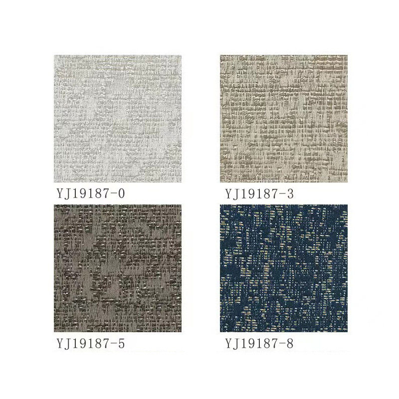 高精密提花沙发布服装面料格子条纹全涤 YJ19187窗帘沙发工程布艺