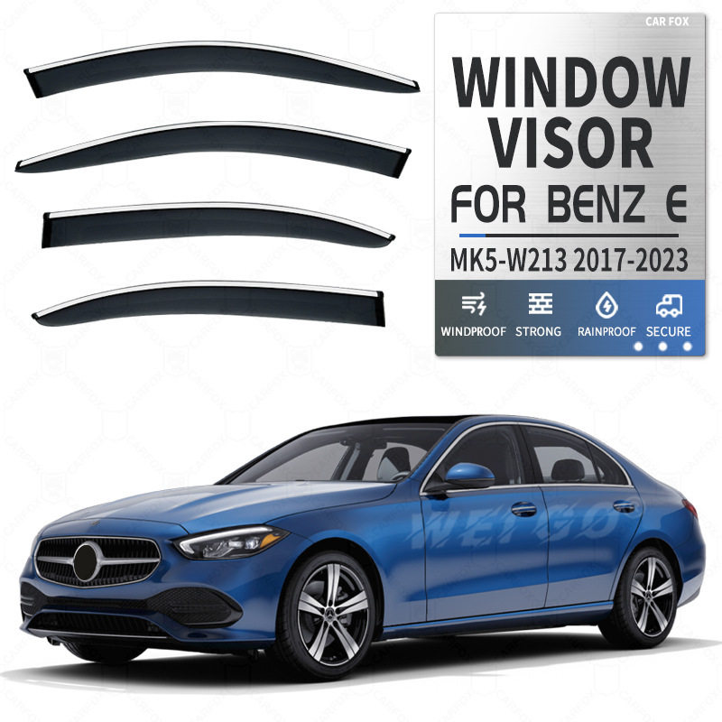 适用奔驰E级标轴晴雨挡MercedesBenzEClassSWBWindowvisor