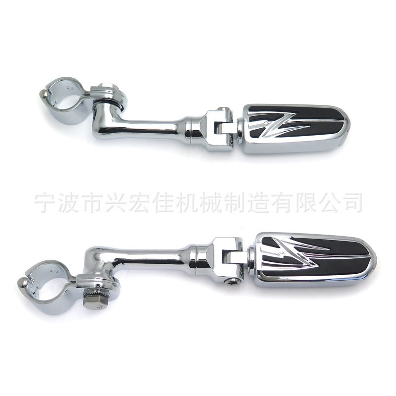 改装铝合金防滑脚踏板 摩托车脚垫脚踏配件 保险杠 32MM